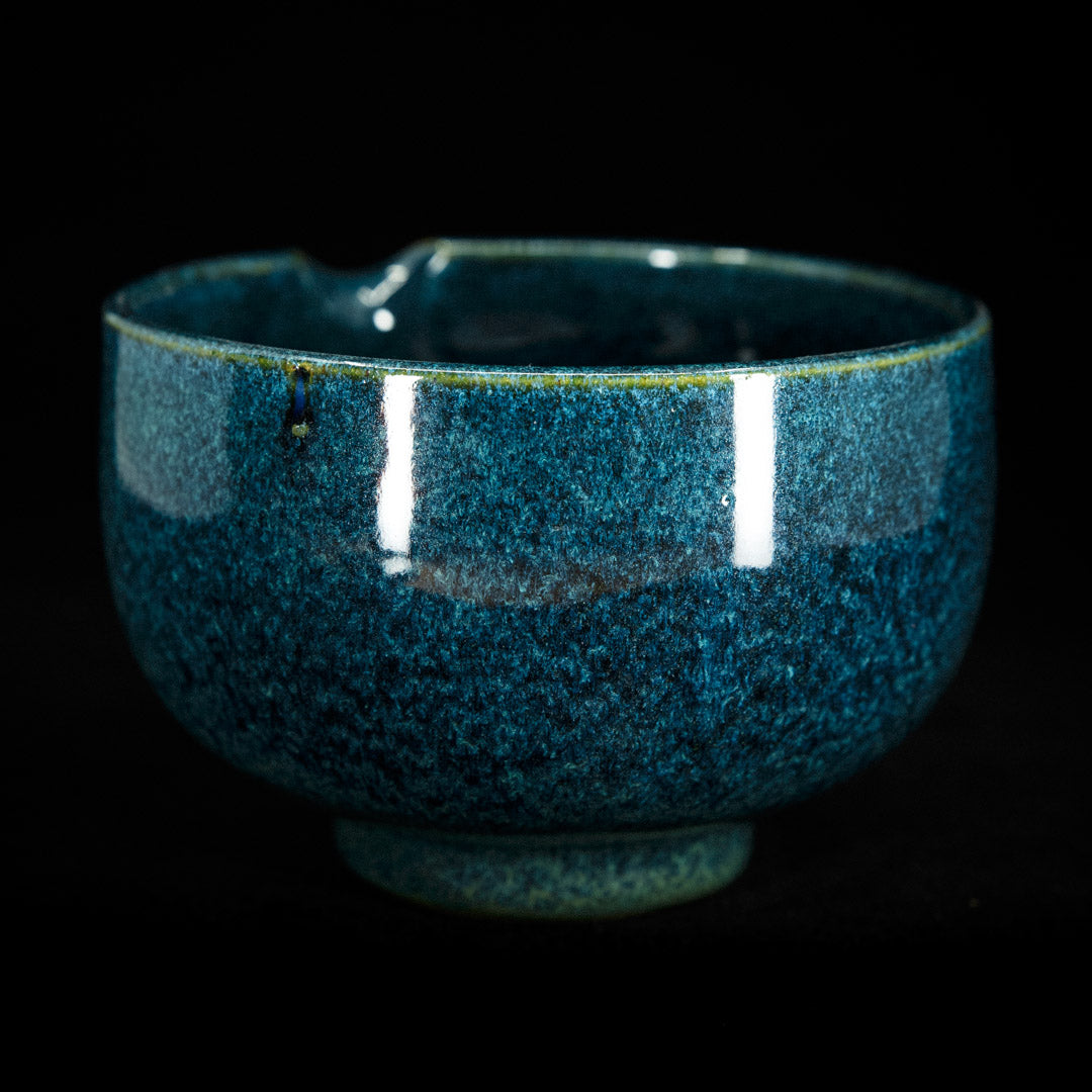Matcha bowl in ocean green glaze #25-2