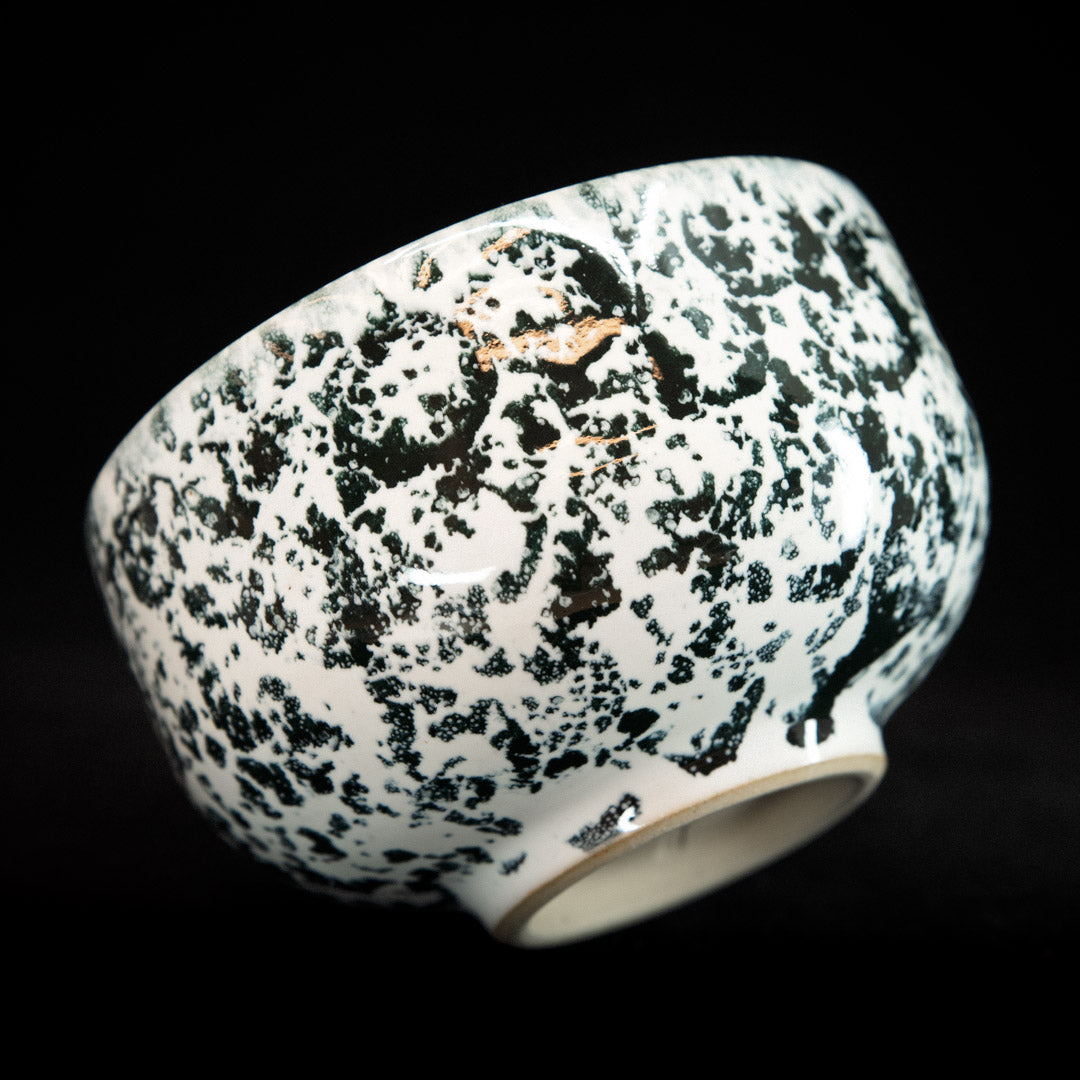 Matcha bowl in snow panther glaze #25-1
