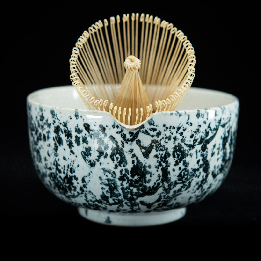 Matcha bowl in snow panther glaze #25-2