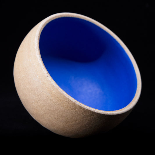 Matcha bowl in ochre stoneware #25-0