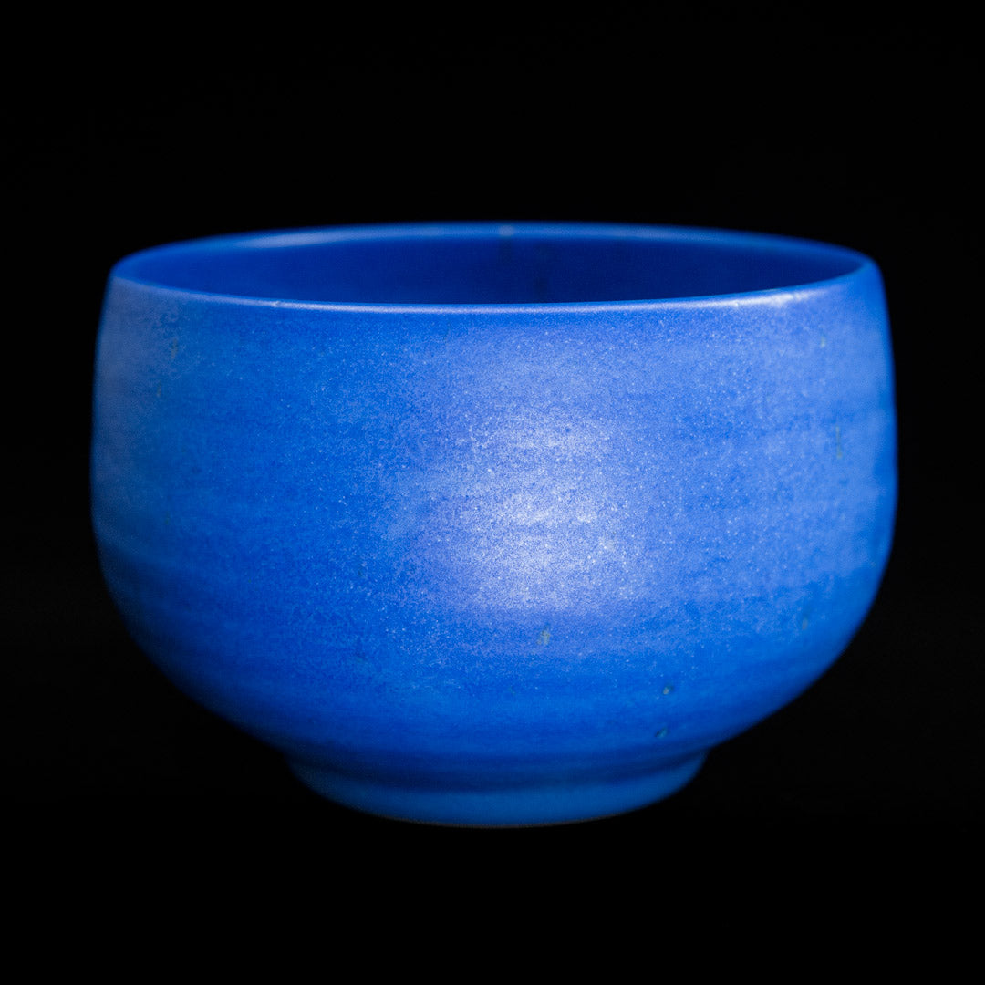 Matcha bowl in cobalt blue glaze #25-2