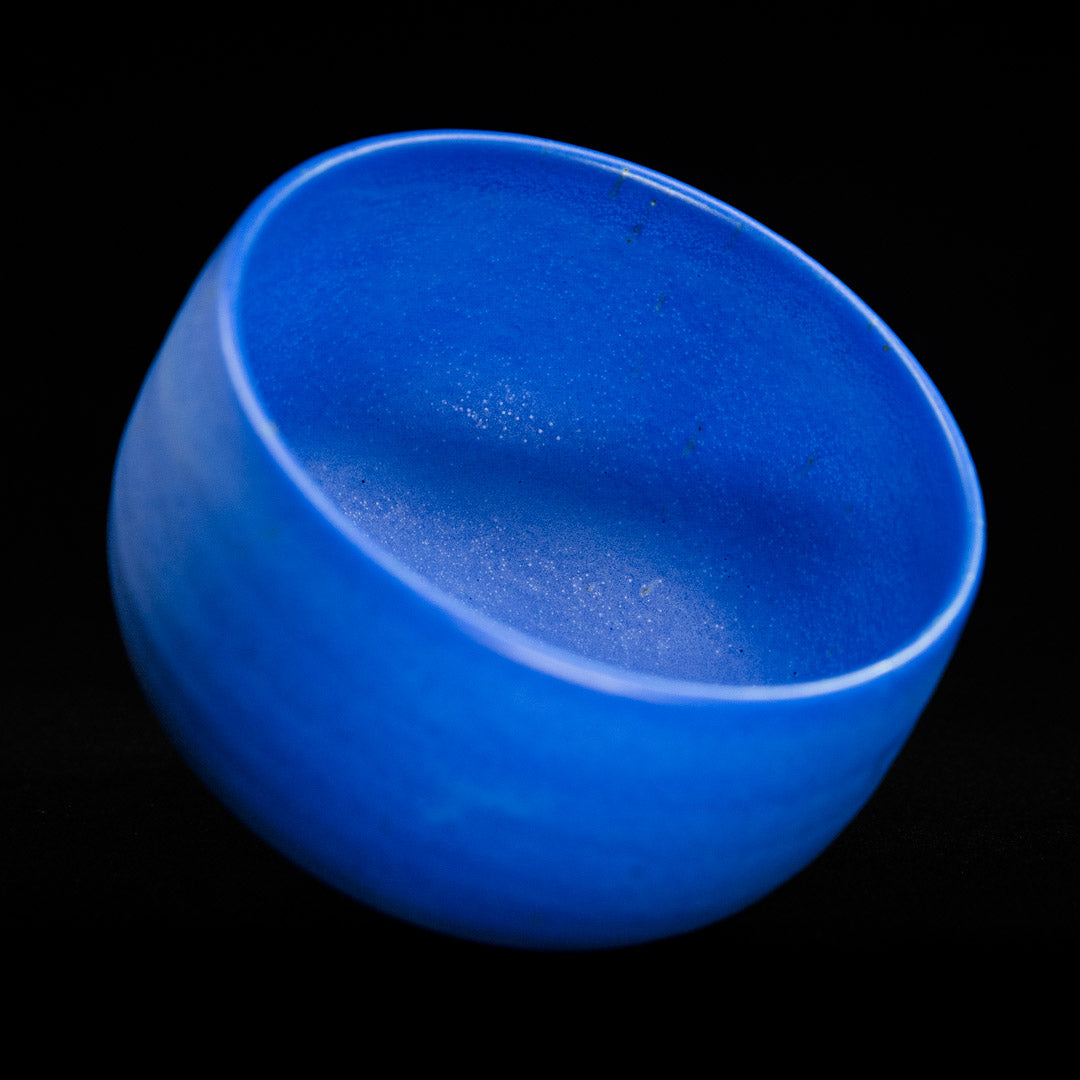 Matcha bowl in cobalt blue glaze #25-2