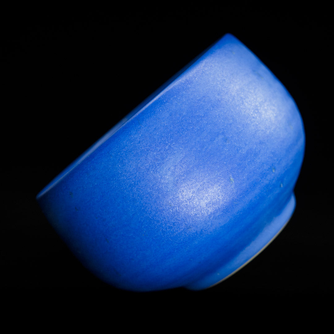 Matcha bowl in cobalt blue glaze #25-2