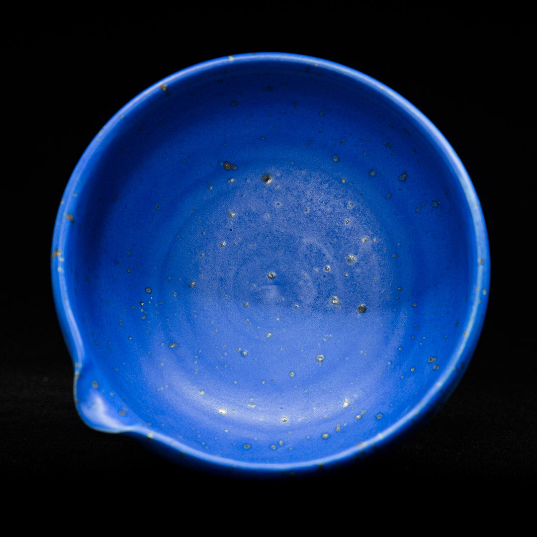 Matcha bowl in cobalt blue glaze #25-3