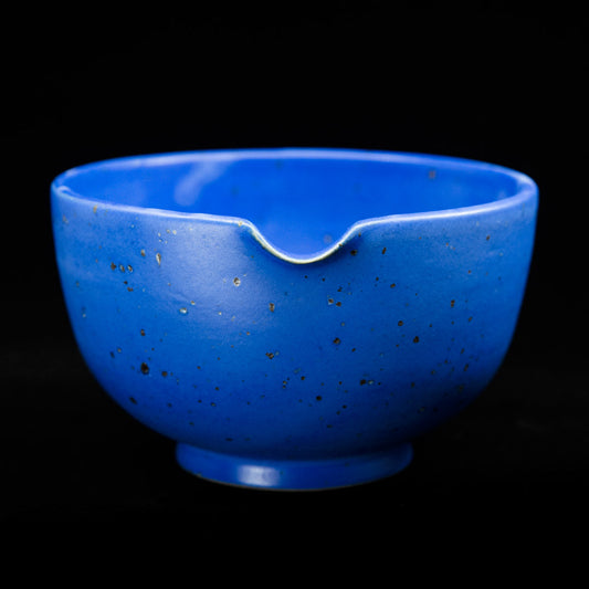 Matcha bowl in cobalt blue glaze #25-4