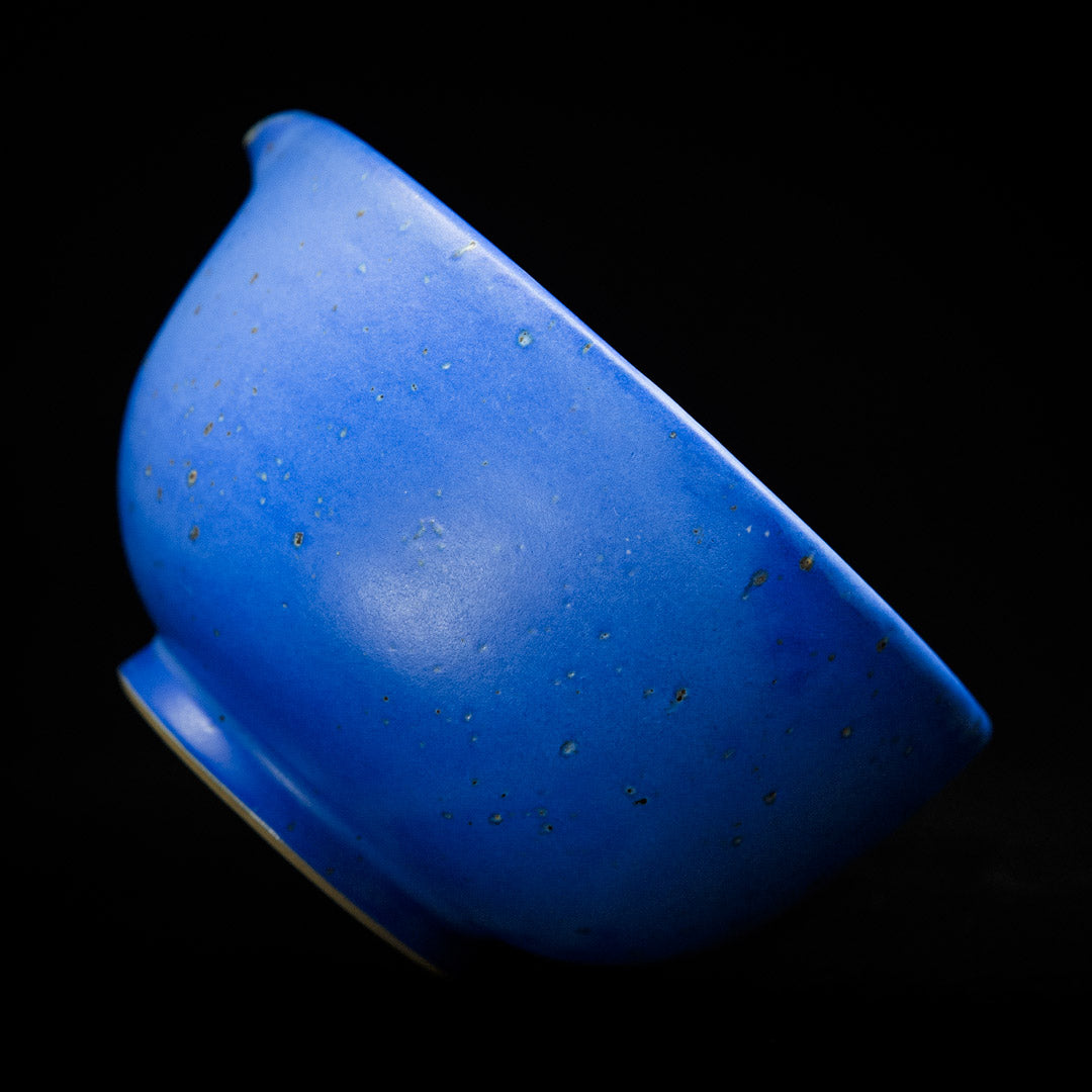 Matcha bowl in cobalt blue glaze #25-4
