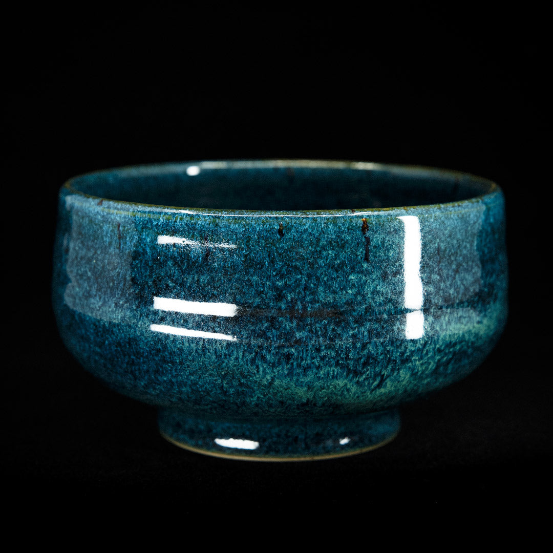 Matcha bowl in ocean green glaze #25-1