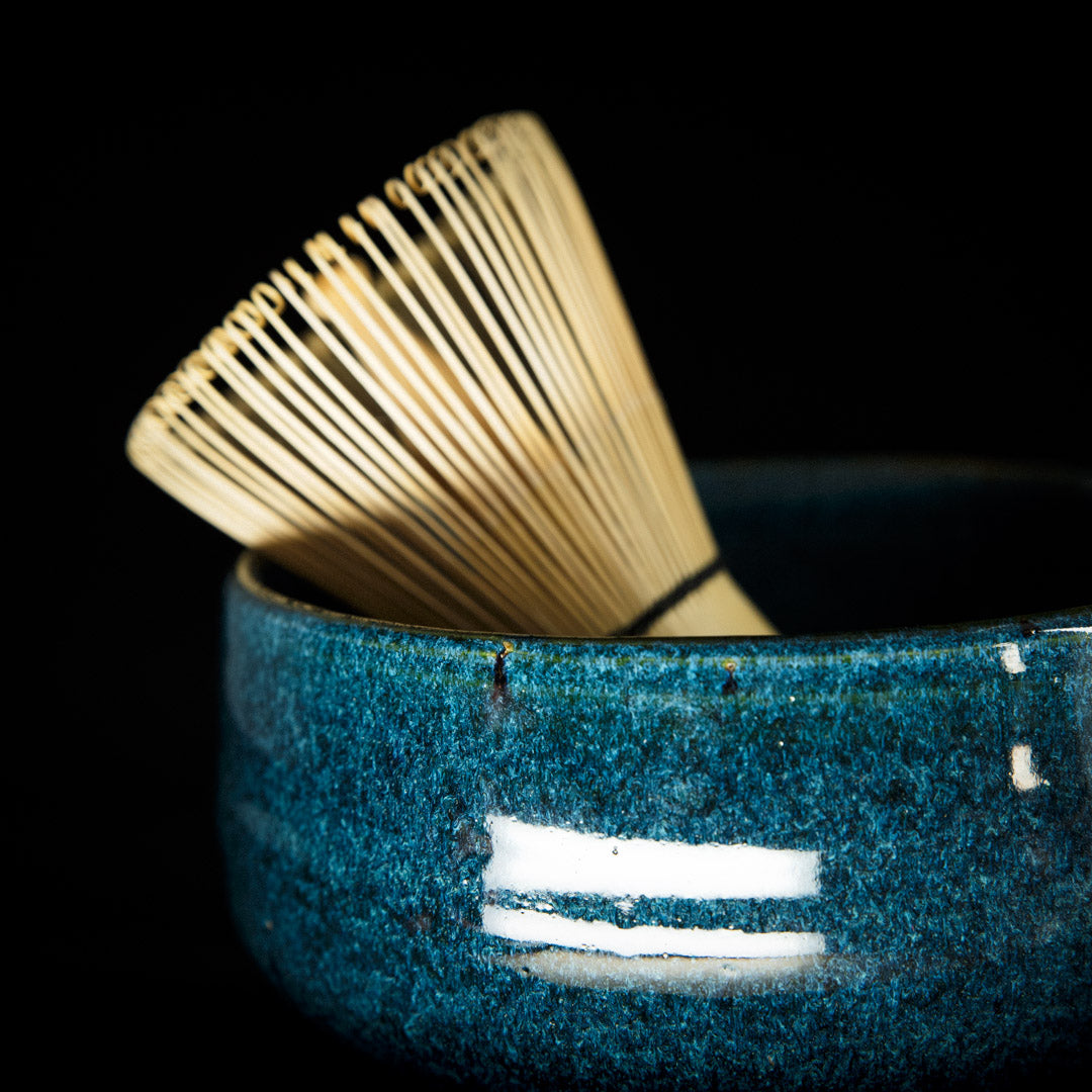 Matcha bowl in ocean green glaze #25-1