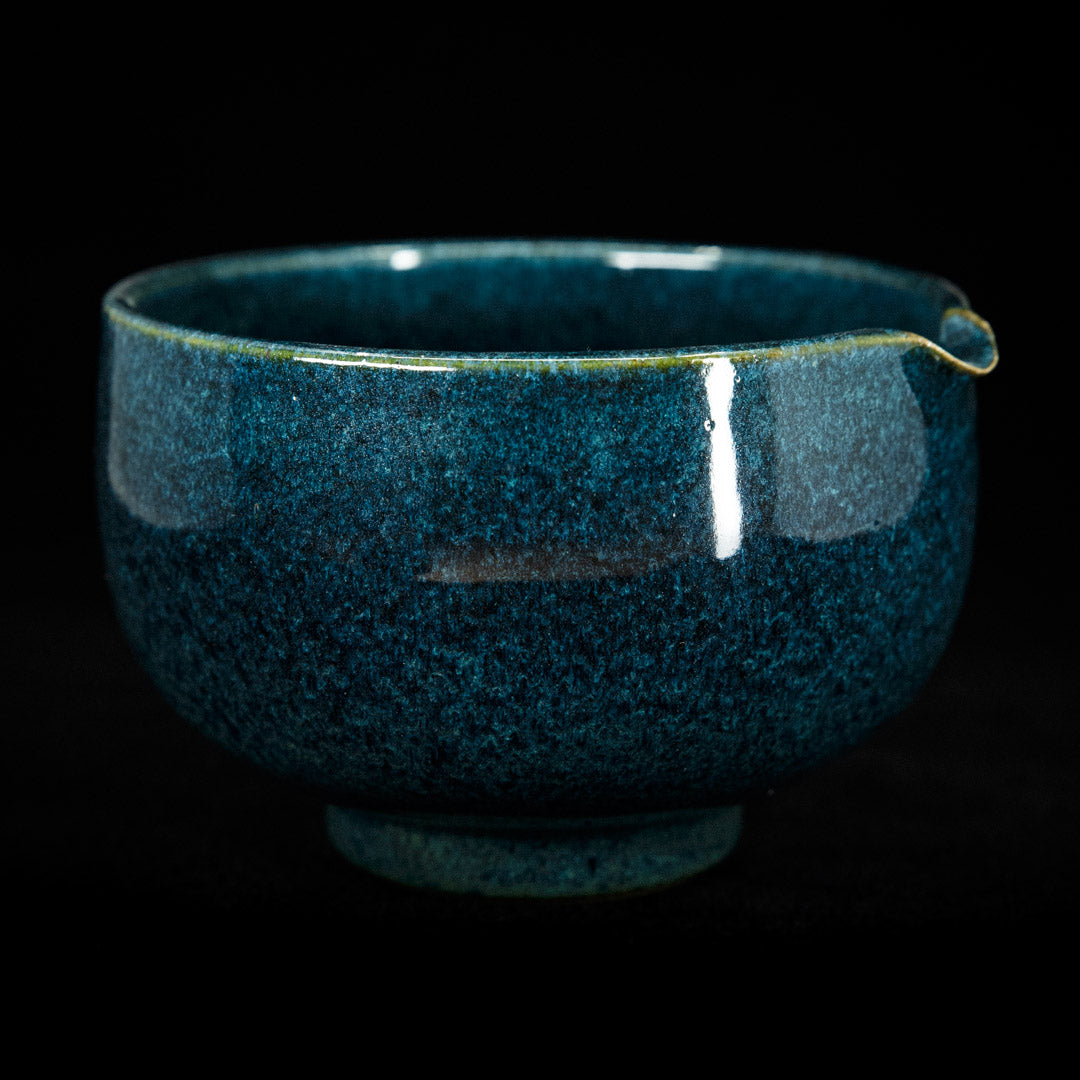 Matcha bowl in ocean green glaze #25-2