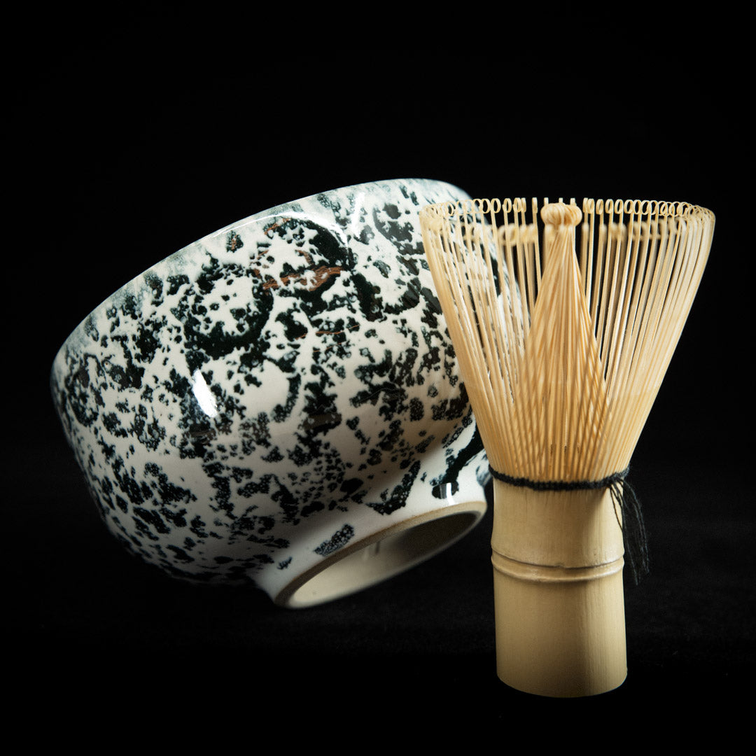 Matcha bowl in snow panther glaze #25-1