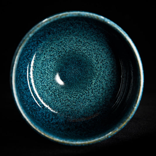 Matcha bowl in ocean green glaze #25-3