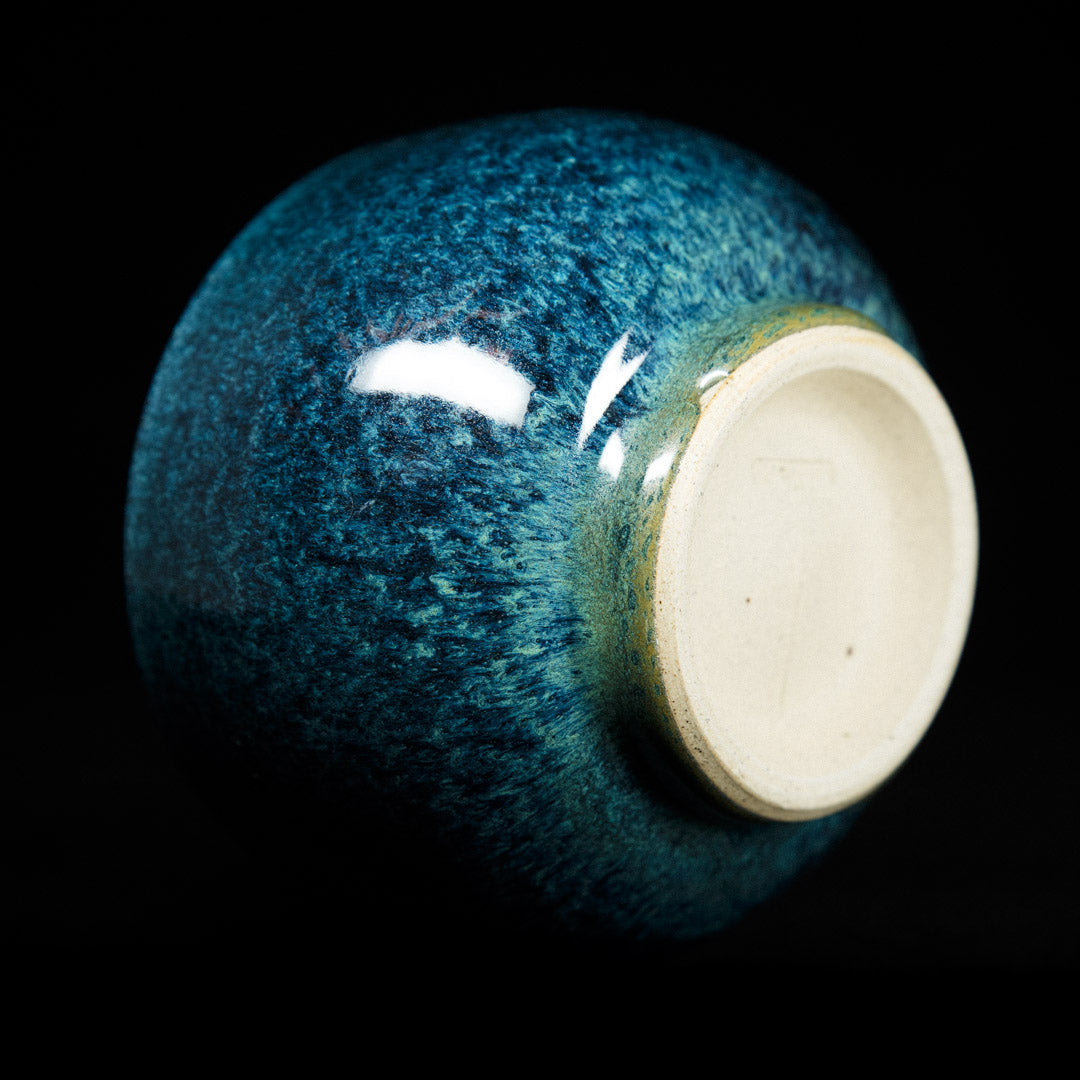 Matcha bowl in ocean green glaze #25-3