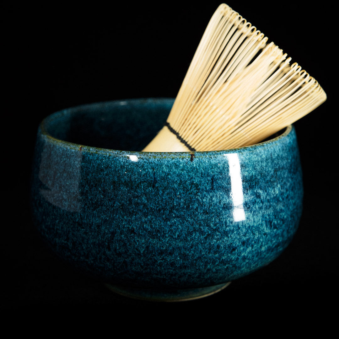 Matcha bowl in ocean green glaze #25-4