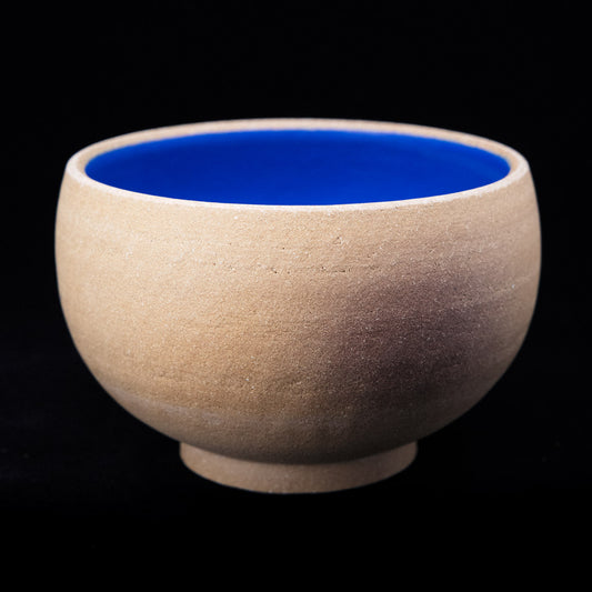 Matcha bowl in ochre stoneware #25-0