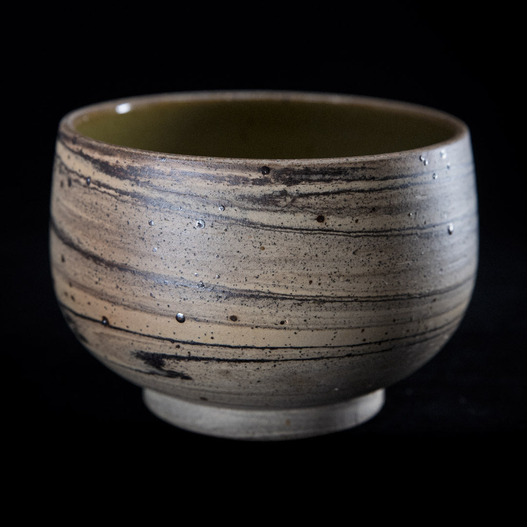 Matcha bowl in nerikomi #25-5