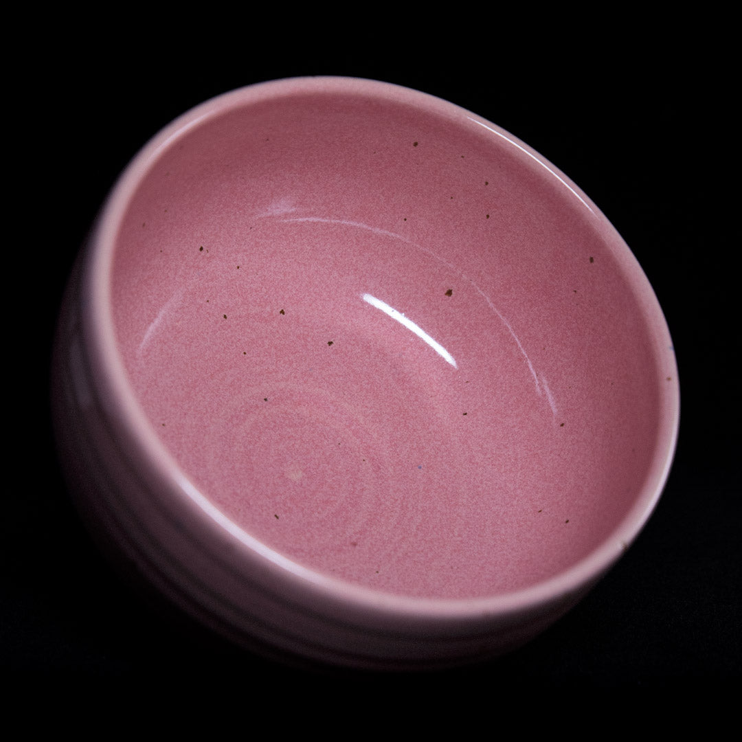 Matcha bowl in pink glaze #25-1