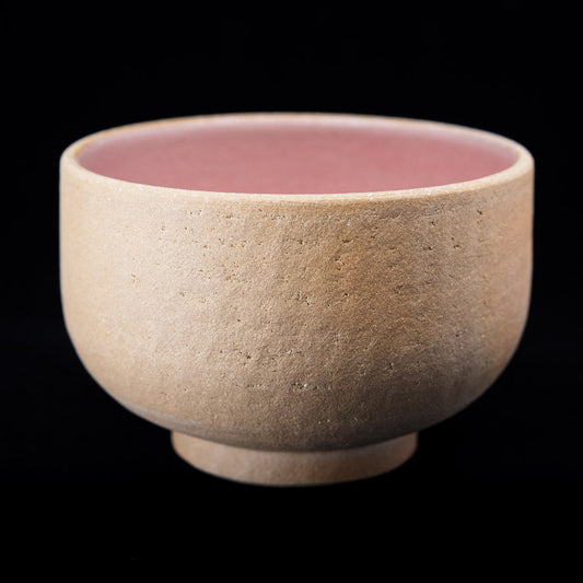 Matcha bowl in ochre stoneware #25-6