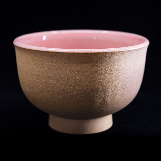 Matcha bowl in ochre stoneware #25-7