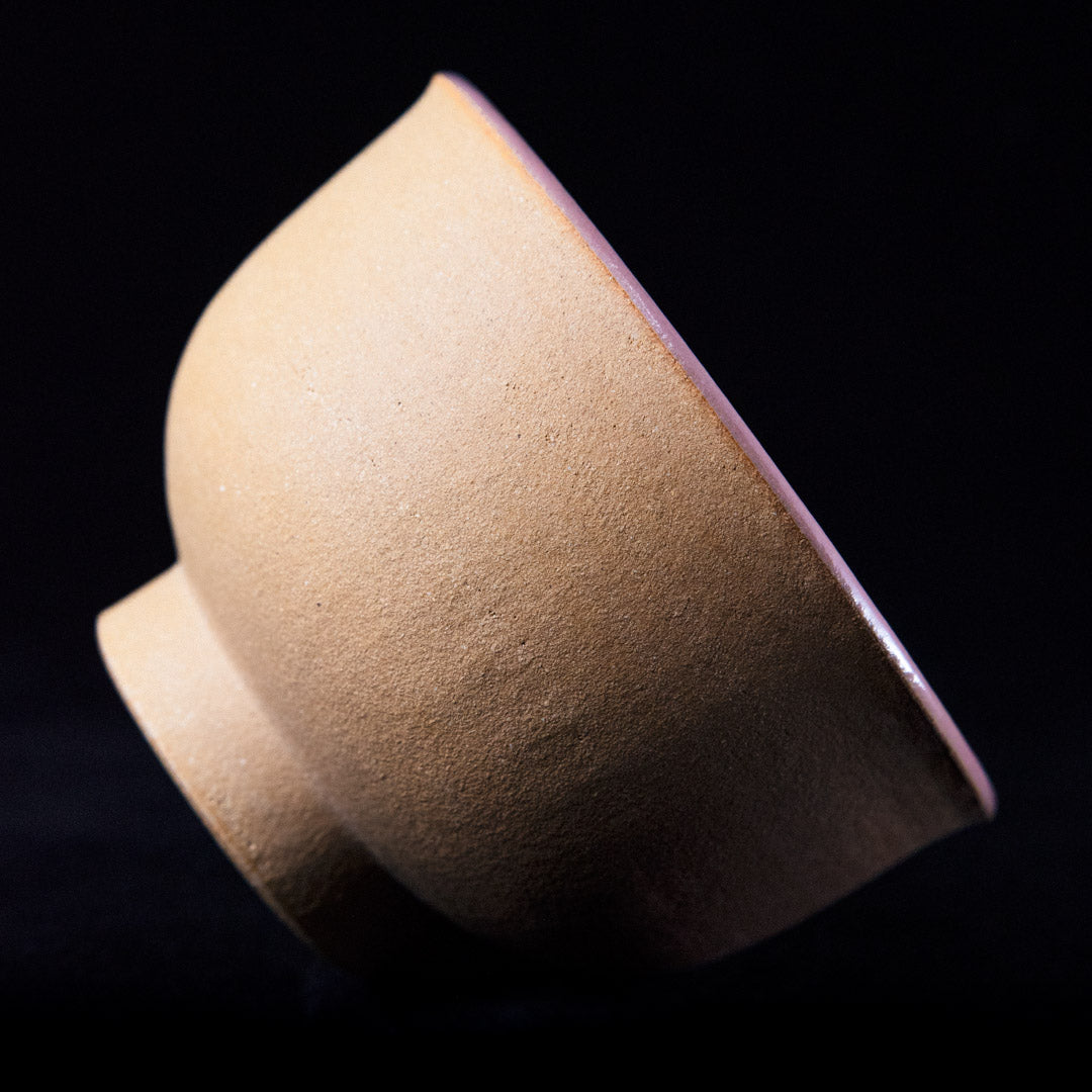 Matcha bowl in ochre stoneware #25-7