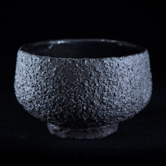 Matcha bowl in black stoneware #25-1