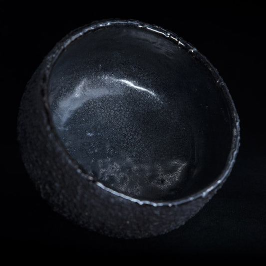 Matcha bowl in black stoneware #25-1