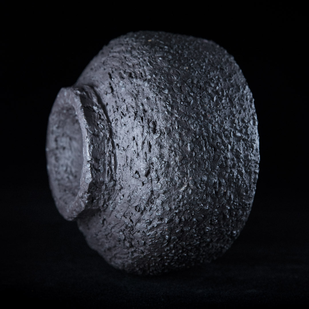 Matcha bowl in black stoneware #25-1