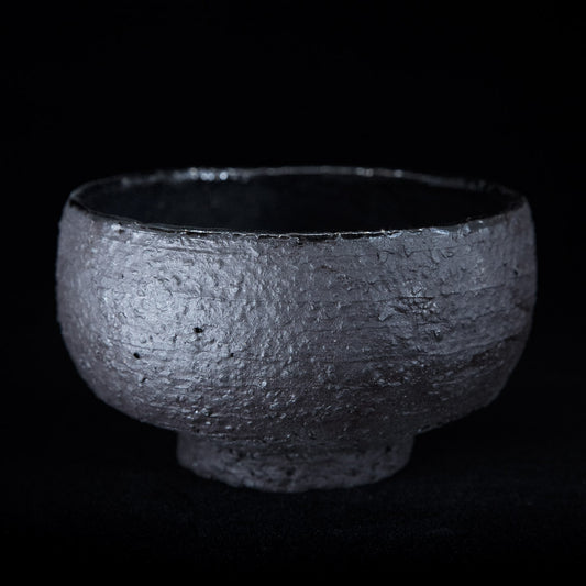 Matcha bowl in black stoneware #25-2