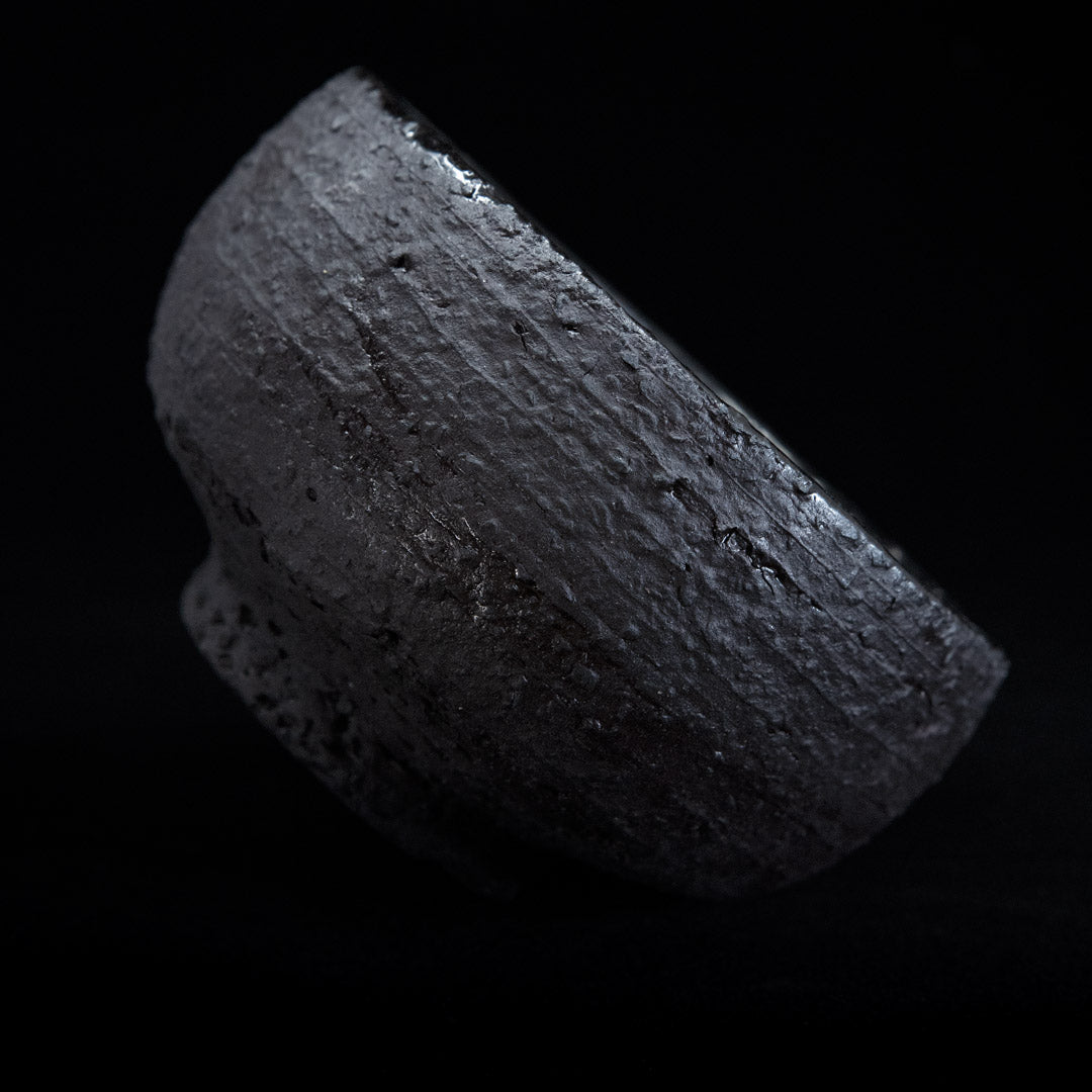 Matcha bowl in black stoneware #25-2