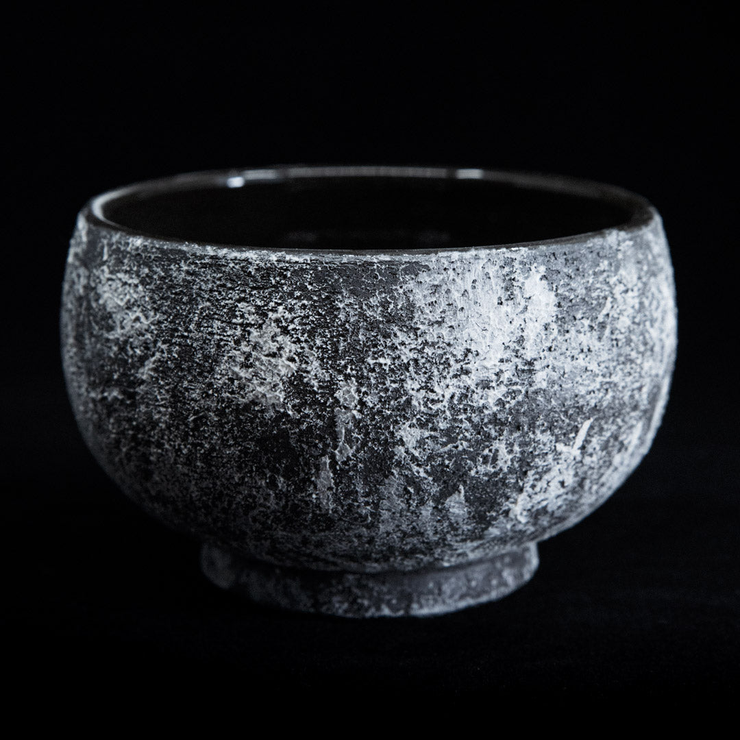 Matcha bowl in black stoneware #25-4