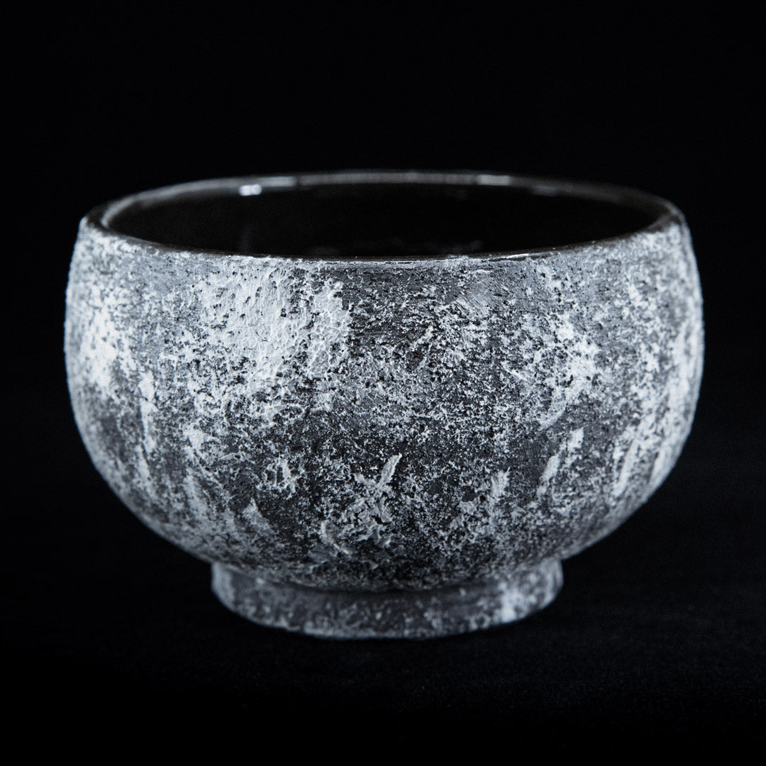 Matcha bowl in black stoneware #25-4