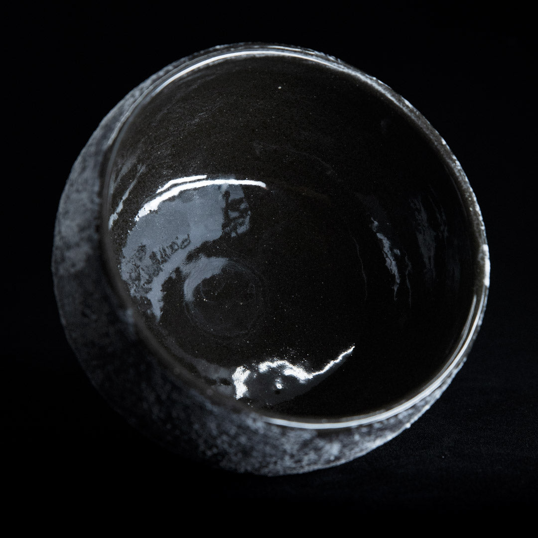 Matcha bowl in black stoneware #25-4