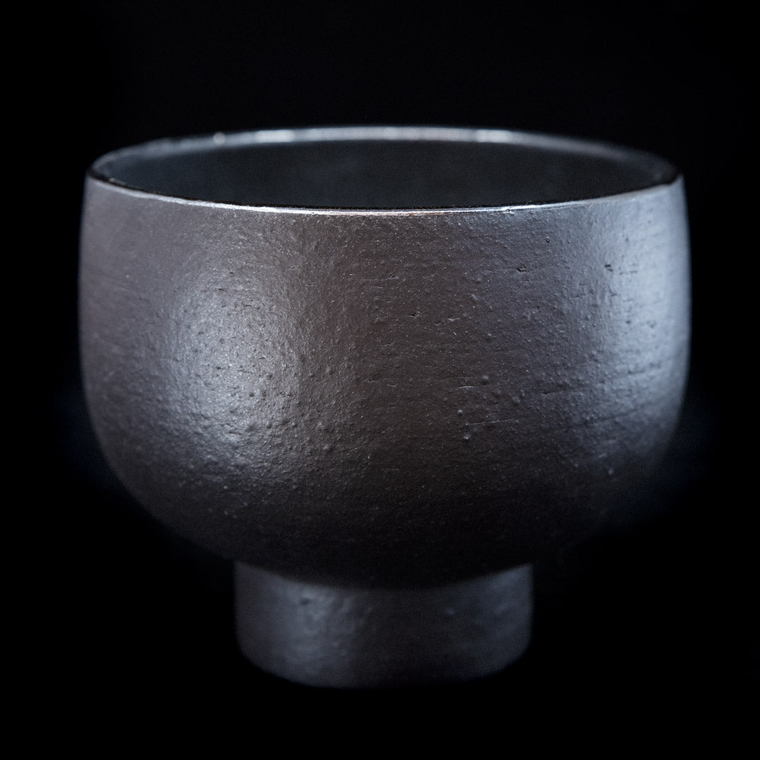 Matcha bowl in black stoneware #25-3