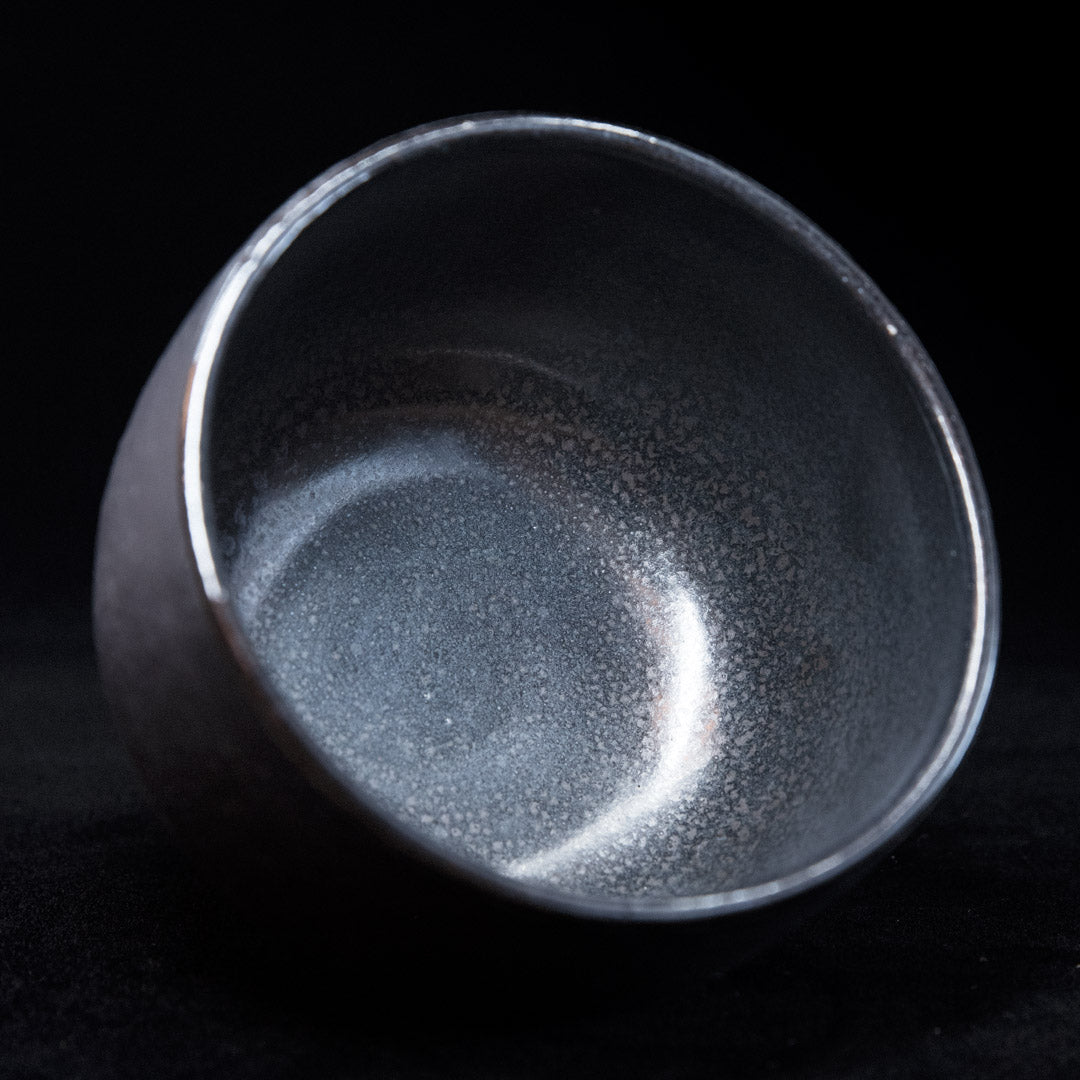 Matcha bowl in black stoneware #25-3
