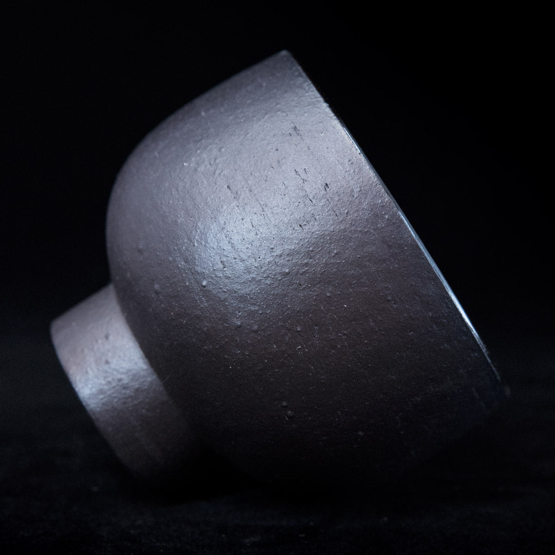 Matcha bowl in black stoneware #25-3